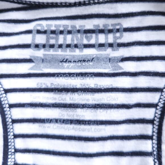 Work Hard Dream Hard Sleeveless Workout Tank Black Medium, Stripe, Athletic - Picture 4 of 6